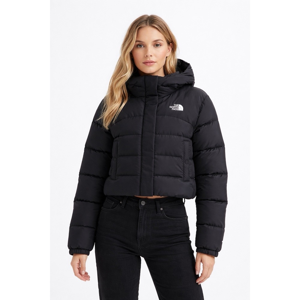 The North Face Women's Baltic Down Puffer Hoodie Jacket Black NWT XS $270 MSRP